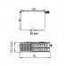 Kermi Therm X2 Plan-Kompakt Heizkorper mit VM Mittelanschluss 33 900 / 1600 PTM330901601R